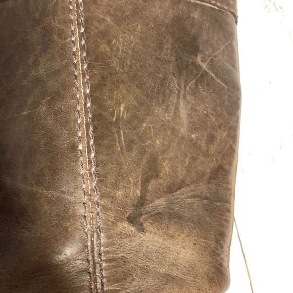 Fossil Distressed Leather Zippered Boot - Picture 5 of 8